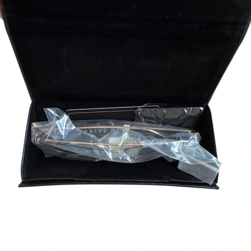 NWT Clear Aviator Glasses With Gold Frame